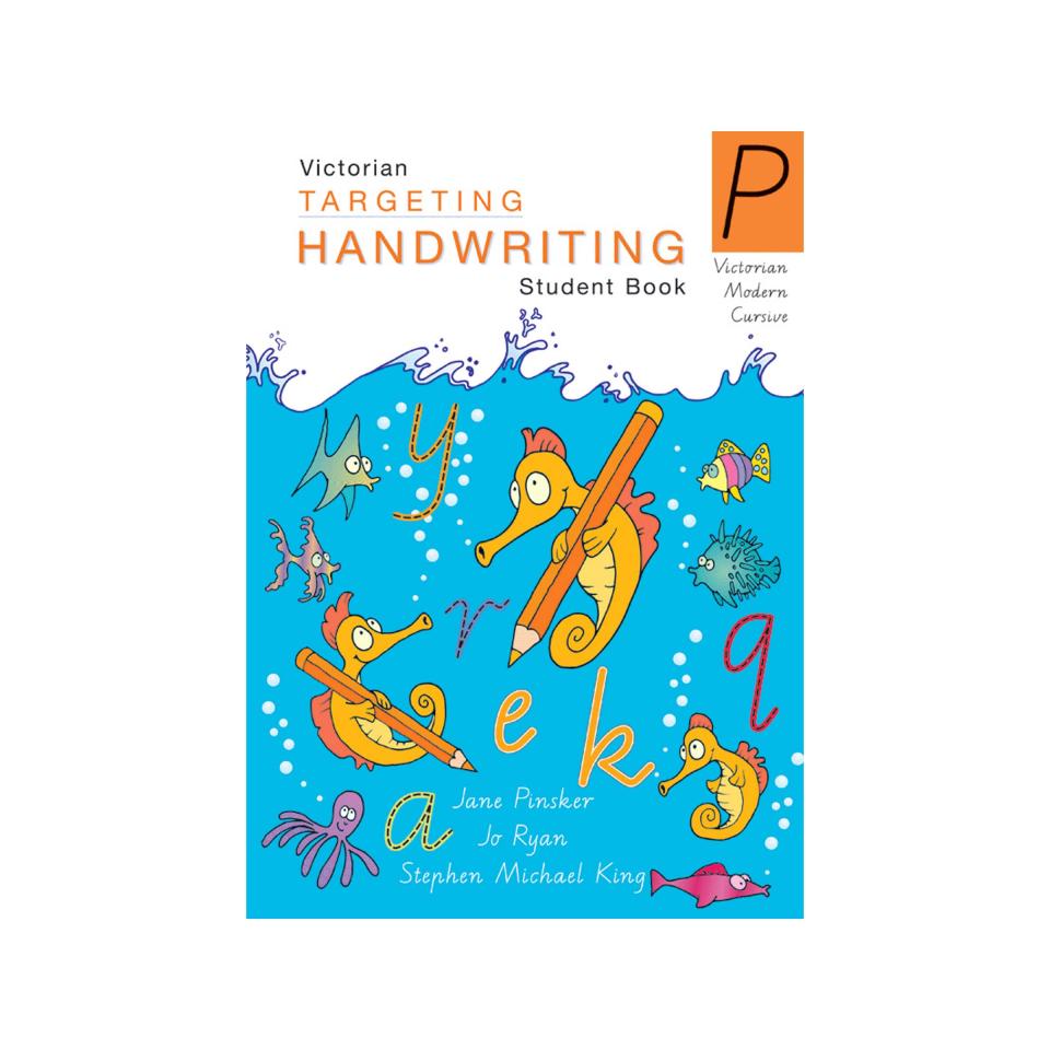 Pascal Press Targeting Handwriting VIC Student Book Prep Jane & Young Pinsker