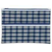 Winc Tartan Pencil Case 2 Zip Pouch 375x264mm