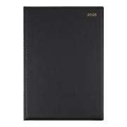 Collins Debden 2026 Belmont Desk Diary A4 Week to View Black