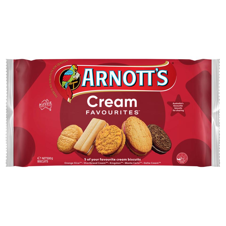 Arnott's Assorted Creams Biscuits 500g Image