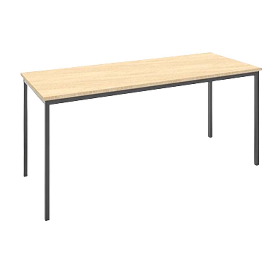 T-01 Slimline Dual Desk 1200mm(W) X 600mm(D) X 500mm(H) in Curly Birch Image
