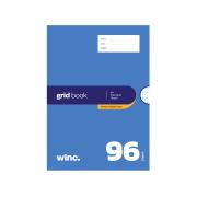 Winc Premium Exercise Book A4 10mm Grid 70gsm 96 Pages