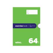 Winc Exercise Book A4 18mm Thirds Red Margin s 56gsm 64 Pages