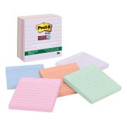 Post-it 675-6SSNRP Super Sticky Bali Lined Recycled Notes 101 x 101mm 6 Pads