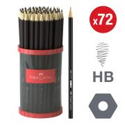 1111 Black Matt Graphite Pencils HB - Plastic Cup of 72