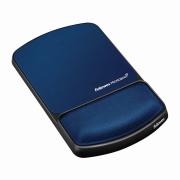 Fellowes Mouse Pad with Wrist Rest With Microban Protection Sapphire