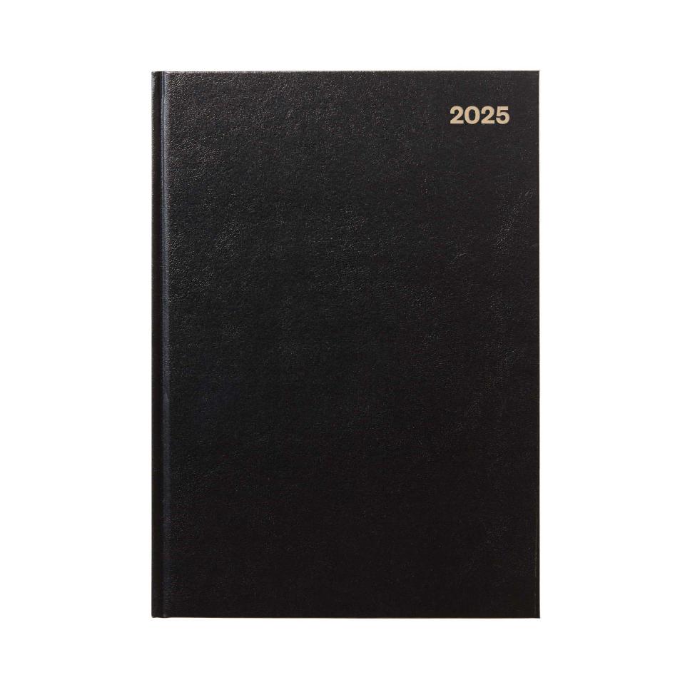 Winc 2025 Appointment Diary A4 2 Days to Page Hard Cover Black