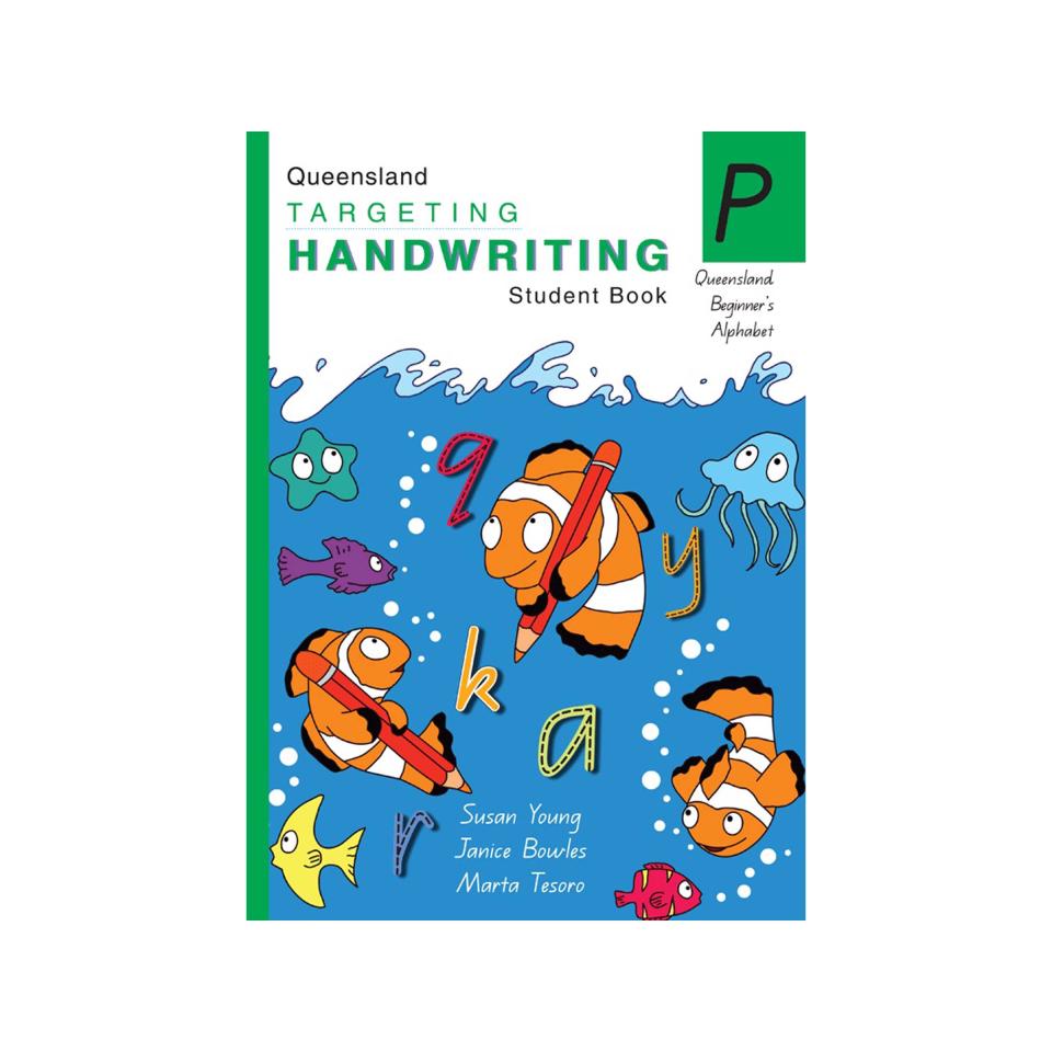 Pascal Press Targeting Handwriting QLD Student Book Prep Jane & Young Pinsker