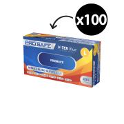 Prosafe V-tek Blue Special Blend Vitrile Gloves Powder Free Large Box 100