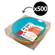 Teter Mek Kinder Craft Paper Circles 180mm Matt Assorted Colours Pack 500