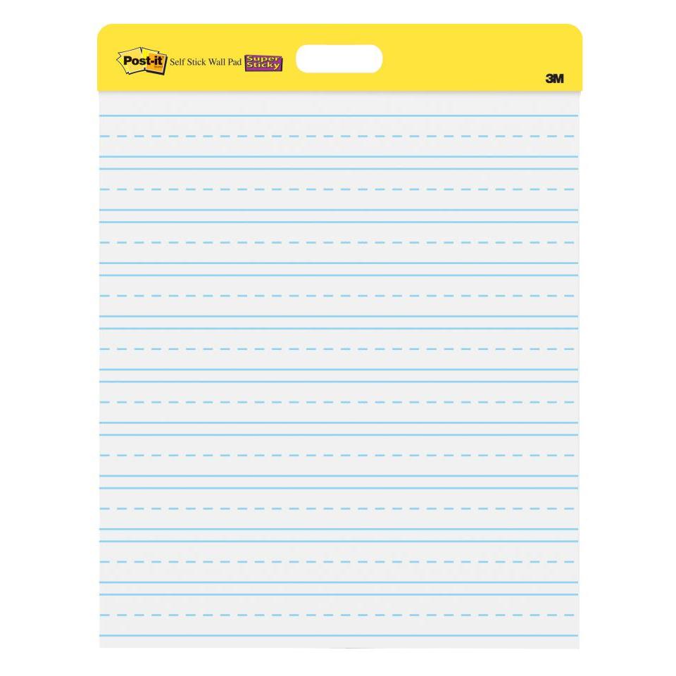Post-It Super Sticky Wall Hanging Pad White Lined 508 x 584mm Pack 2