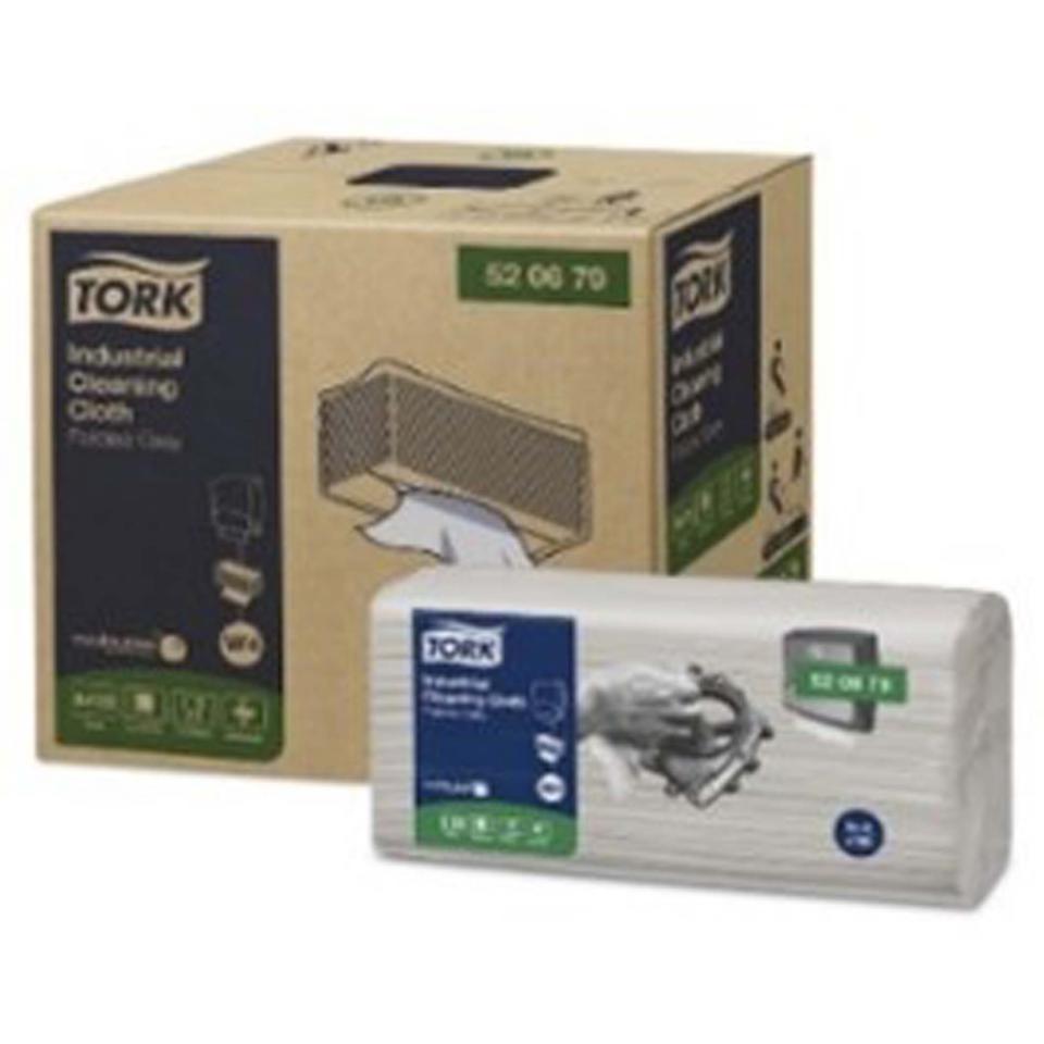 Tork Industrial Cleaning Cloth Folded Sheets 120 x 4 Grey W4