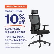 Winc Ambition Elevate Mesh Back Chair Black