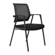 Dal Lanza Multi-purpose Stackable Fixed Arm Chair On Glides