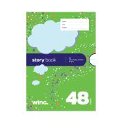 Winc Exercise Book A4 VIC Story 12mm Ruled 1/3 Plain 56gsm 48 Pages