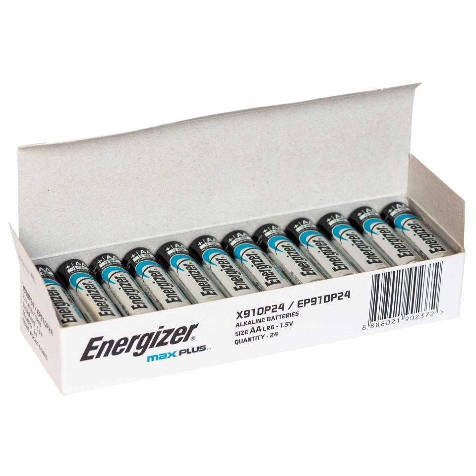 Energizer Max Plus AA Batteries Pack 24 Winc