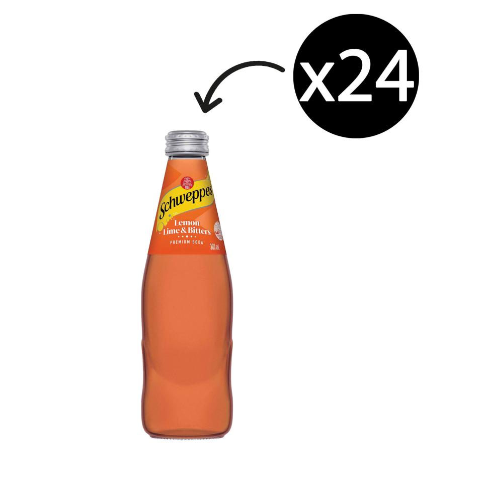 Schweppes Lemon Lime & Bitters Bottle 300ml Carton 24 Image
