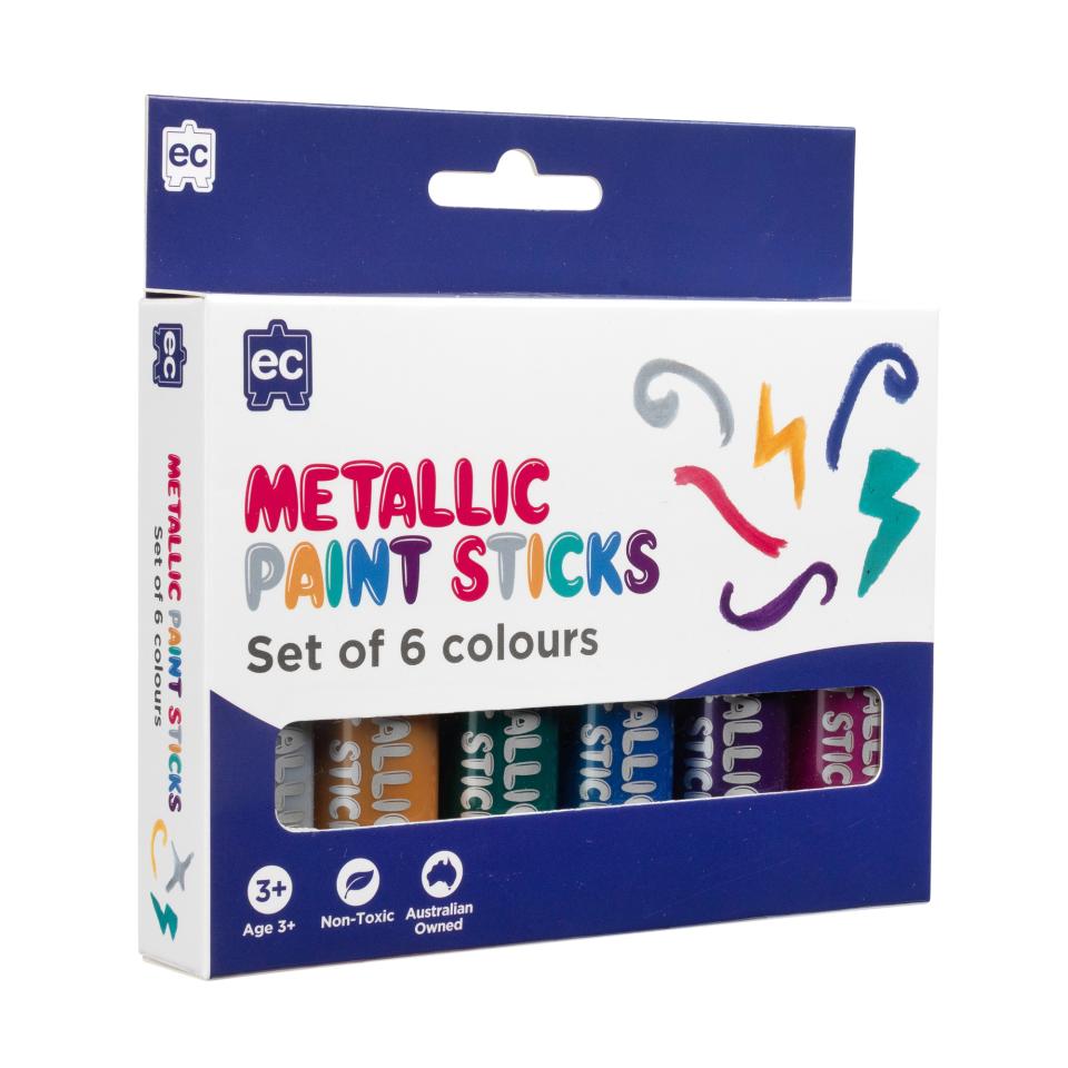 Educational Colours Paint Sticks Metallic Set Of 6 | Winc