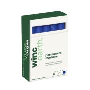 Winc Earth Permanent Marker Recycled Bullet Tip 1.0-3.0mm Blue Box 10