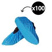 Disposable Shoe Cover CPE Blue Pack 100