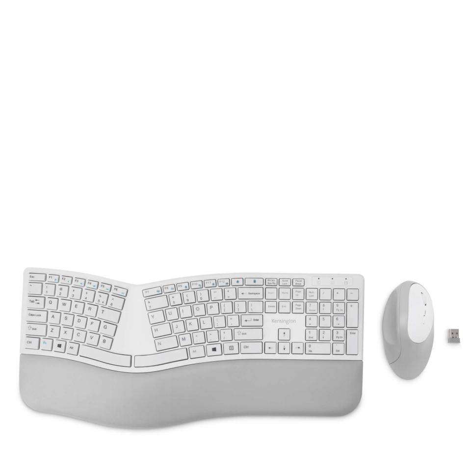 Kensington Pro Fit Ergo Wireless Keyboard And Mouse Grey