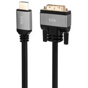 Klik 2mtr HDMI Male To Dvi Male Cable