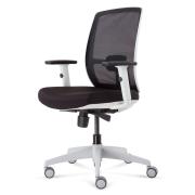 Rapid Line Luminous Promesh Task Chair with Adjustable Arms Black/White