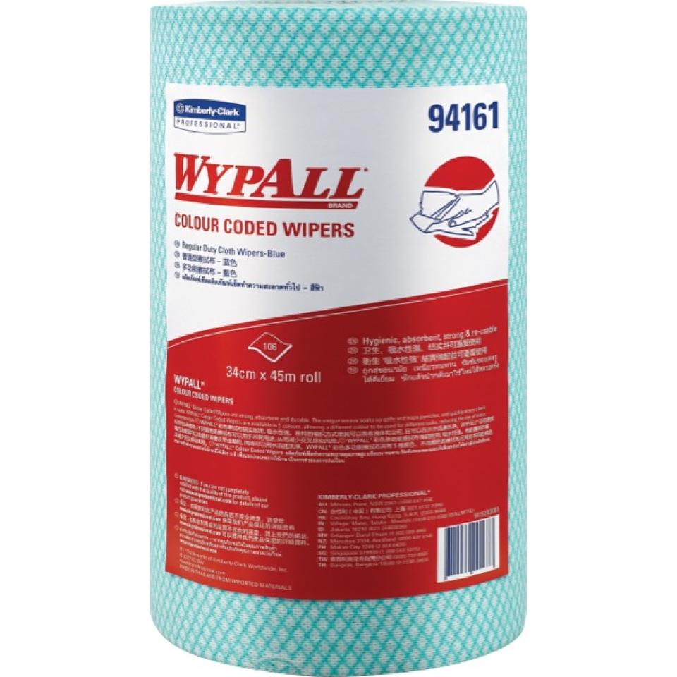 Wypall Colour Coded Wipers Green 300mm X 46m