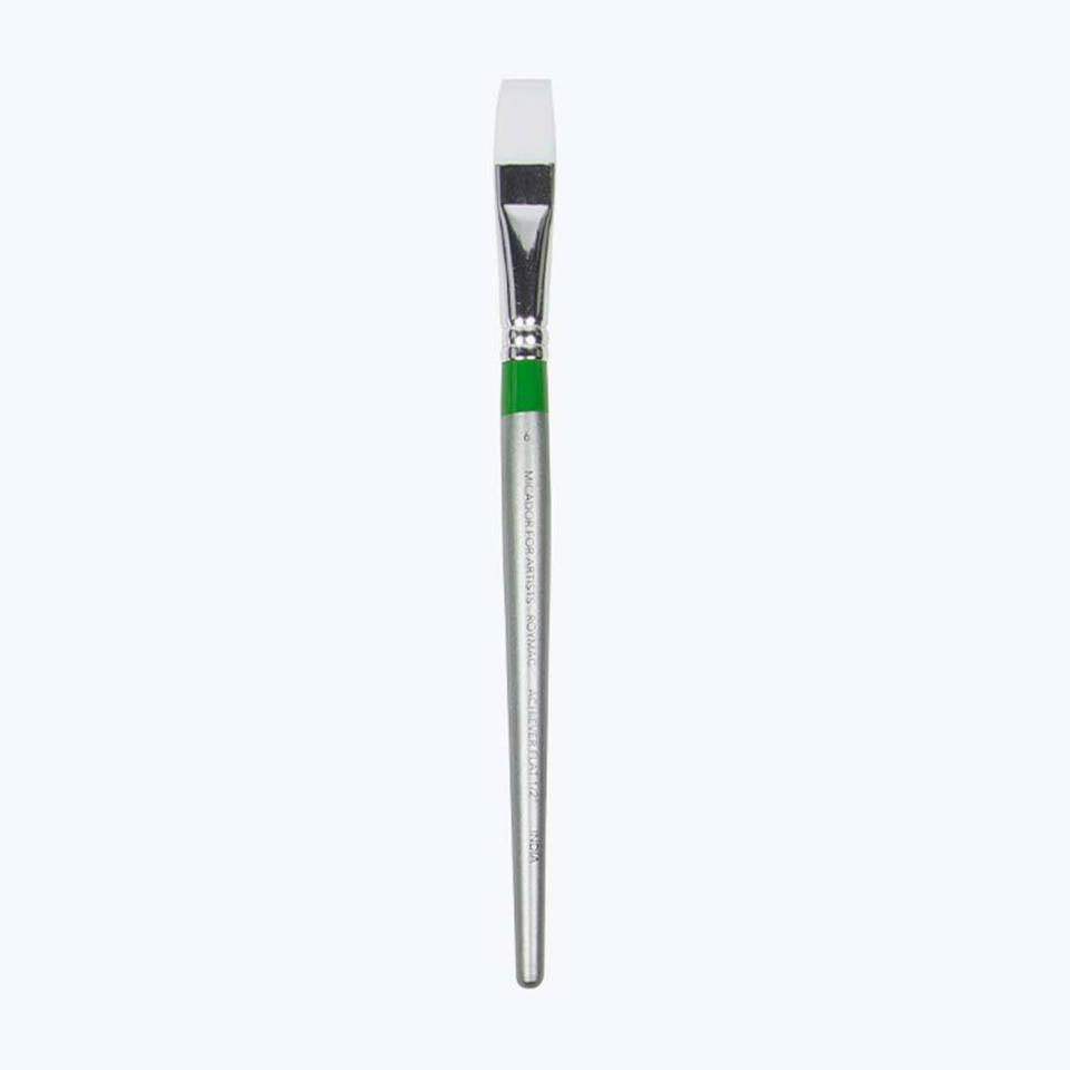 Micador Achiever Flat Paint Brush No.6 1/2 Inch White Taklon