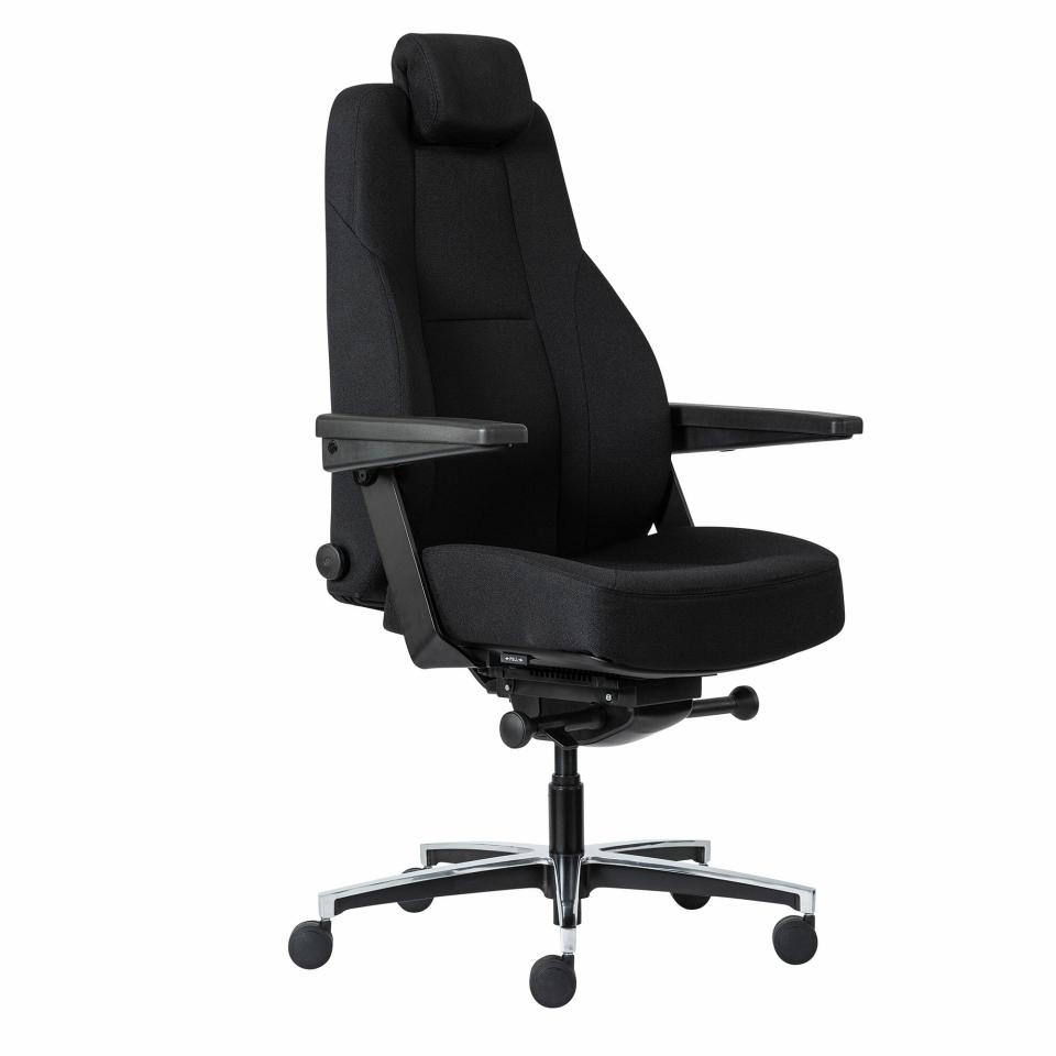 Buro Maverick 24/7 Heavy Duty Controller Chair Black Fabric Image