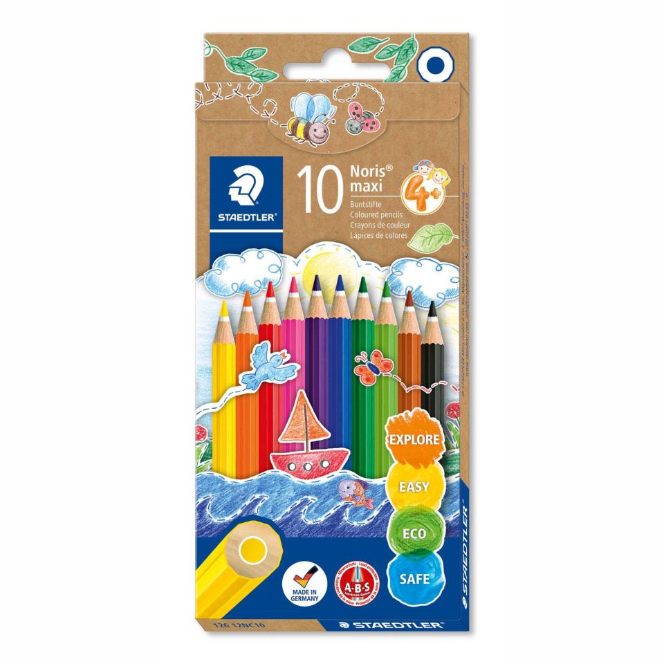 Staedtler Maxi Learner Pencils Assorted Pack 10