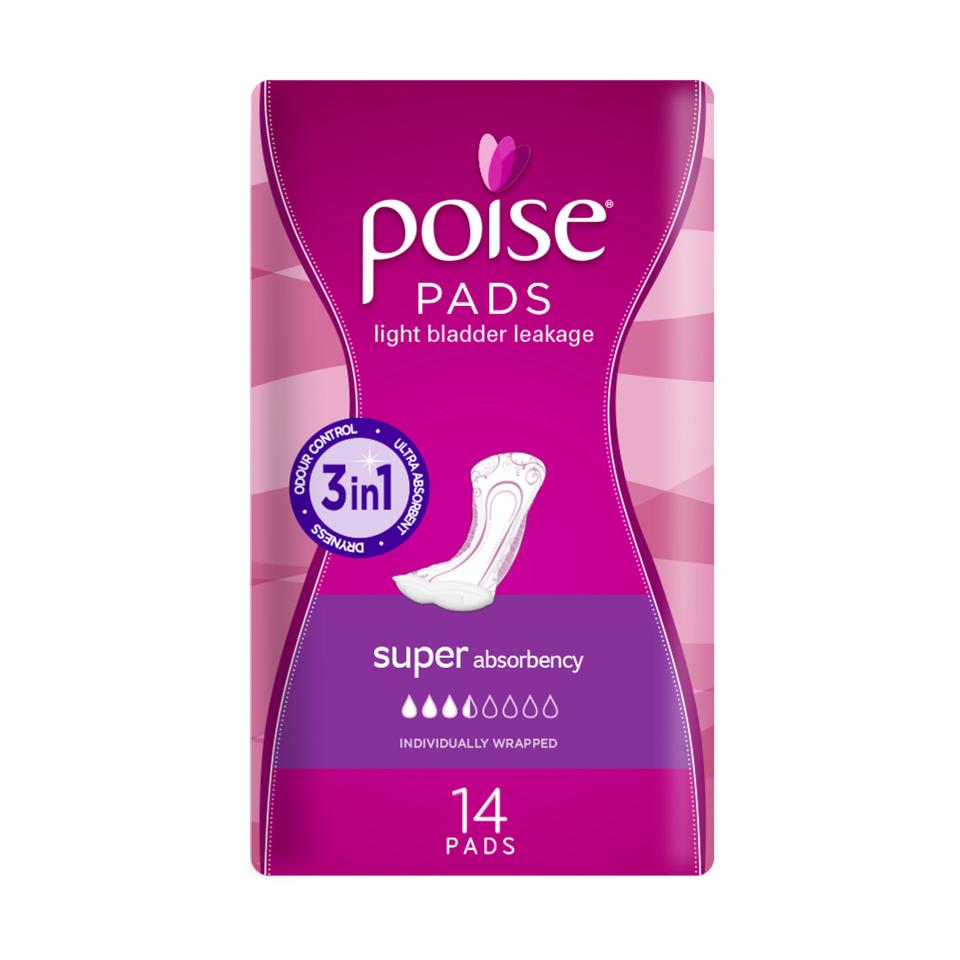 Poise 91840 Pad Super Pack 14 Carton Of 6