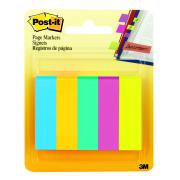 Post-It Page Markers 15 x 50mm Ultra Assorted Pack 5