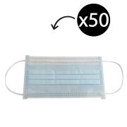 Disposable Face Mask 3-Ply Non-Sterile Level 1 with Earloops Pack 50