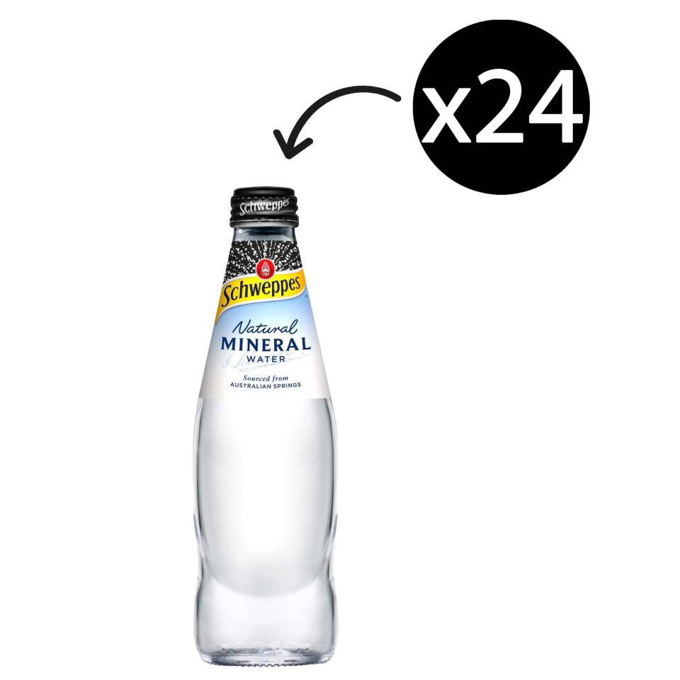 Schweppes Natural Mineral Water 300mL Bottle Carton 24