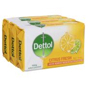 Dettol Citrus Fresh Bar Soap 100g Packet 3