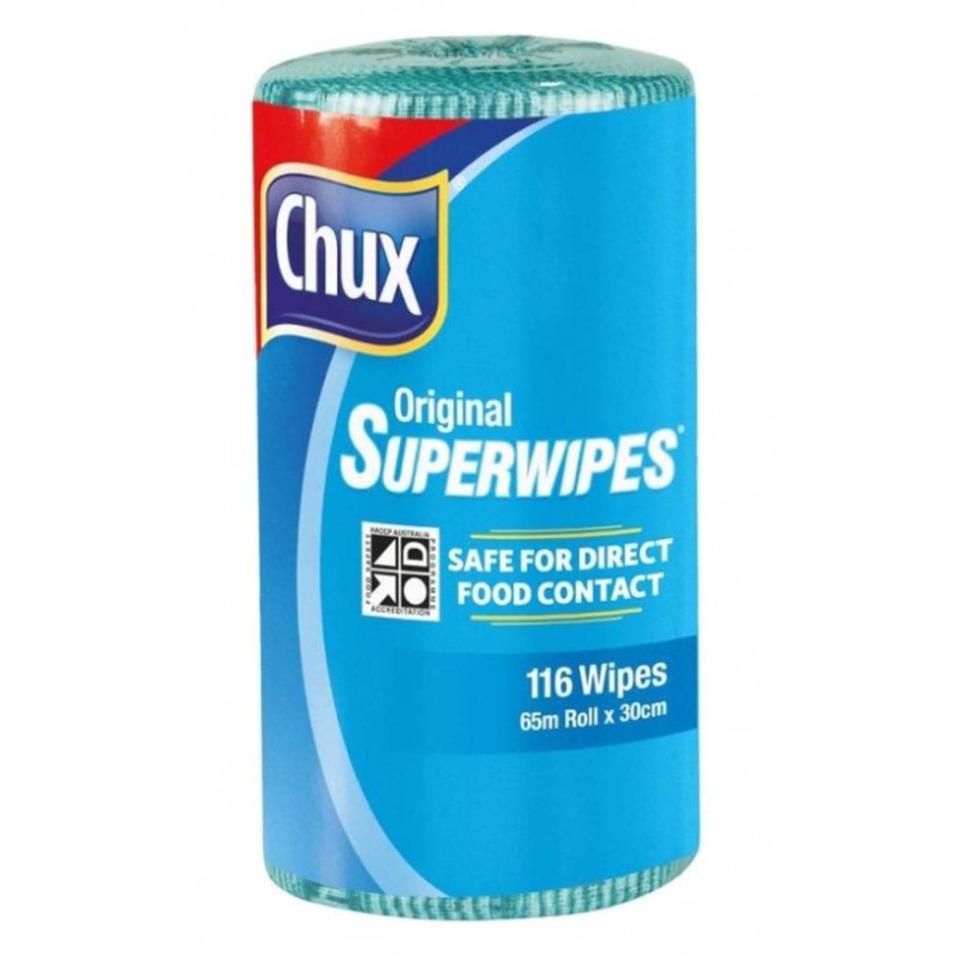 Chux 9316G Original Superwipes Perforated Roll Green 65m Image