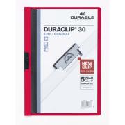 Durable Duraclip Document File 30 Sheets Capacity A4 Red