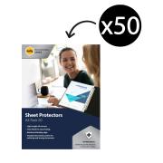 Marbig Professional Sheet Protector Antimicrobial A4 Clear Pack 50