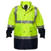 Prime Mover Hv370A Anti-Static Day/Night Jacket With Tape Yellow/Navy XL