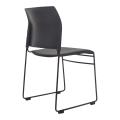 Thumbnail image of Buro Maxim Sled Base Visitor Chair Black with Black Powdercoat Frame