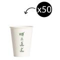 Thumbnail image of Truly Eco Single Wall Uni 90mm Coffee Cup White 8oz Pack 50