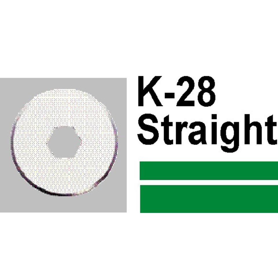 Carl Replacement Straight Cutter K-28 Pack 2