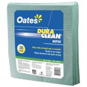Oates Clean Durawipes Sheets 60X60cm Pkt20 Green