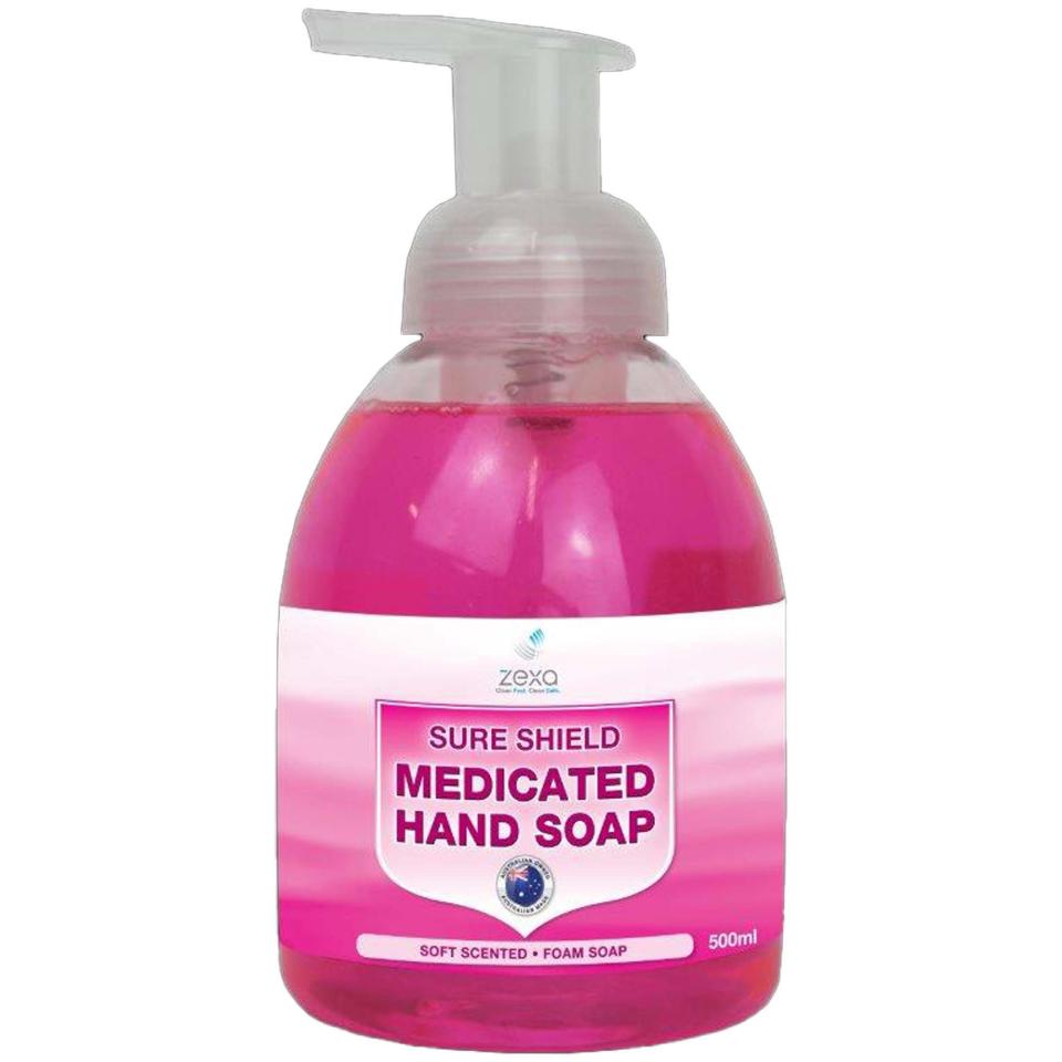 Zexa SS Medicated Foam Hand Soap Soft Scent Pump 500ml