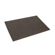 Connoisseur Woven Pvc Placemat Brown And Black Pack 12