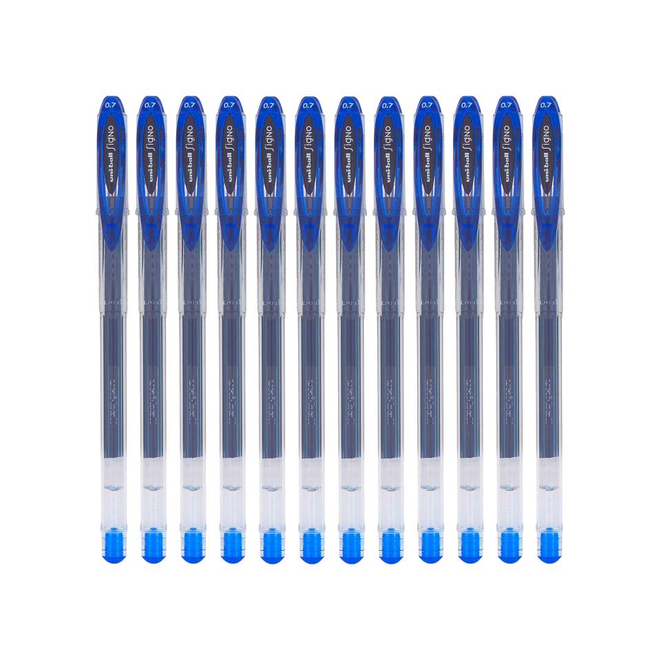 Uni-ball Signo Gel Pen Fine 0.7mm Blue Box 12 