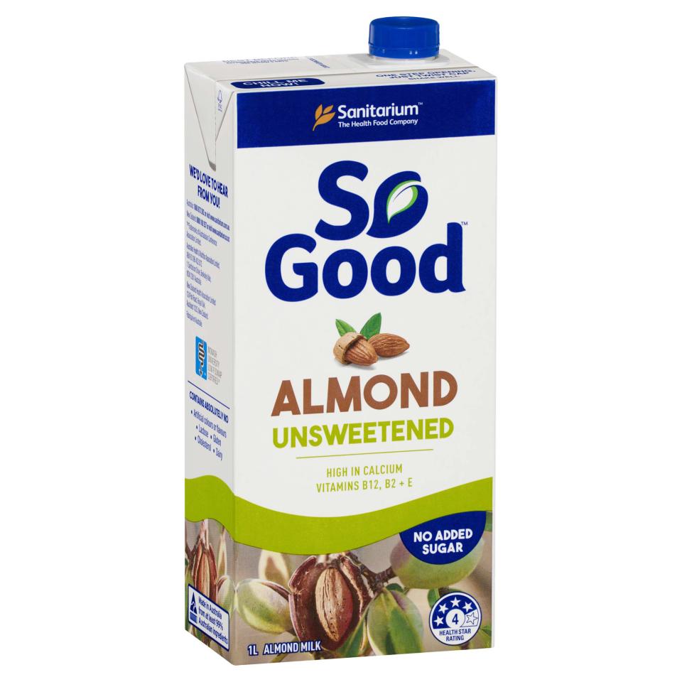 Sanitarium So Good UHT Unsweetened Almond Milk 1L