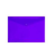 Winc Document Wallet Polypropylene Button A4 Purple