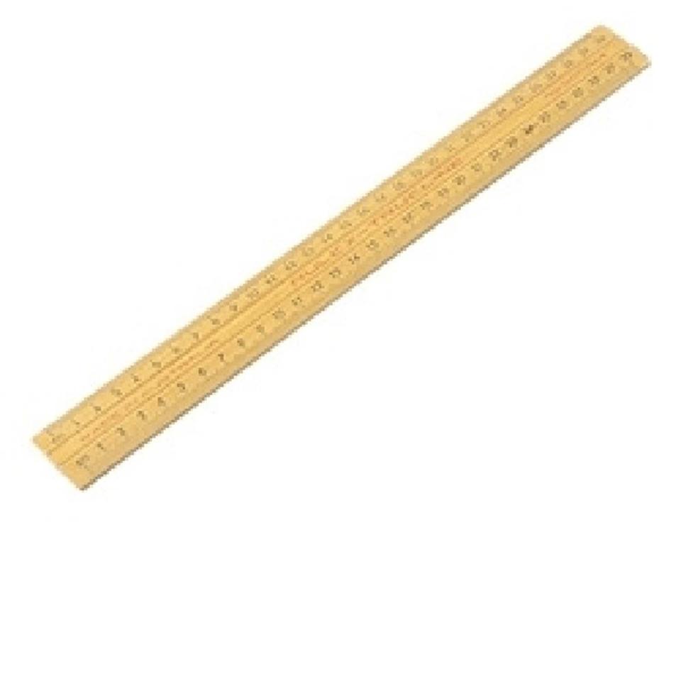 Micador College Polished 30cm Wooden Ruler